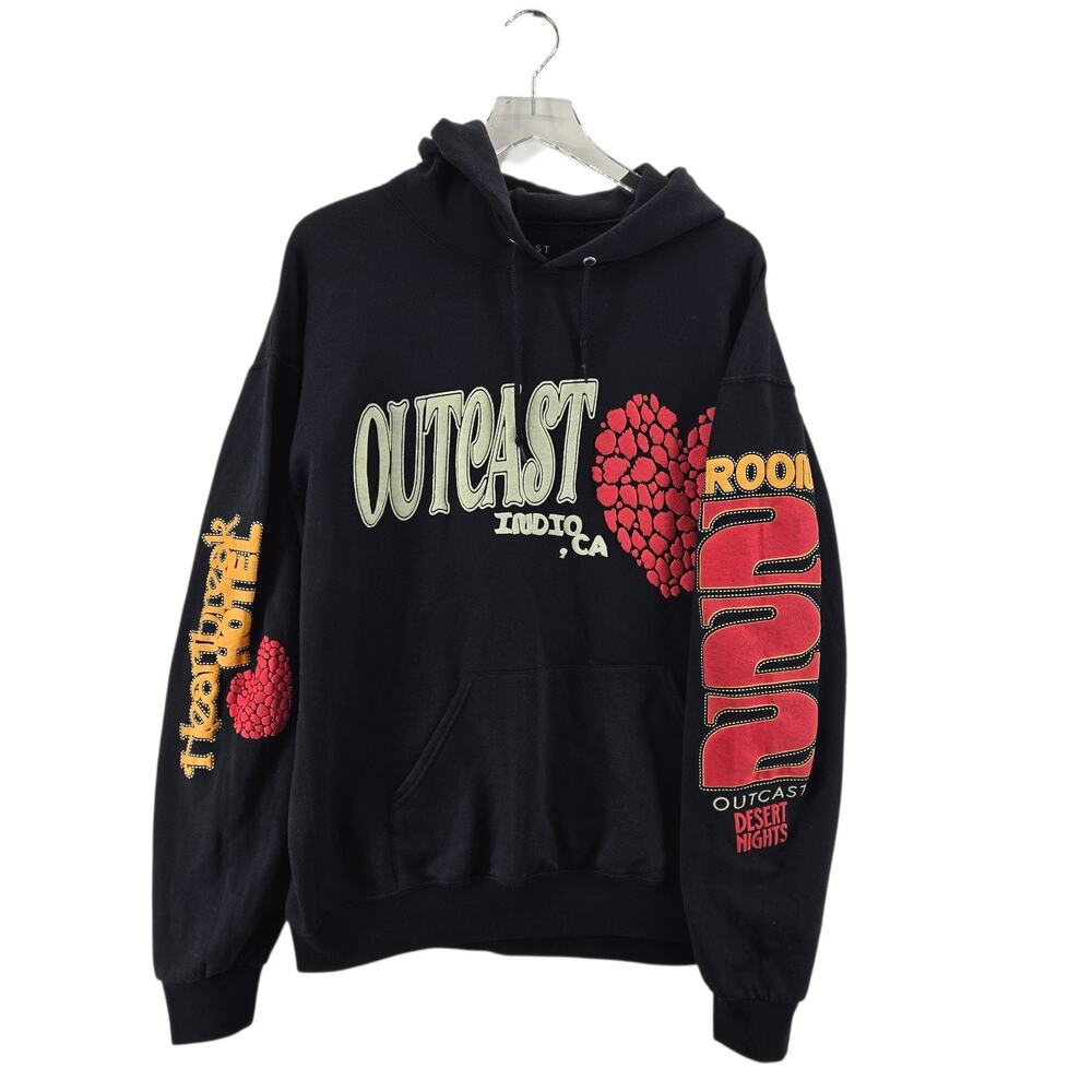 Outcast‎ Coachella Afterparty Exclusive Hoodie Sweatshirt Large Black Hoody